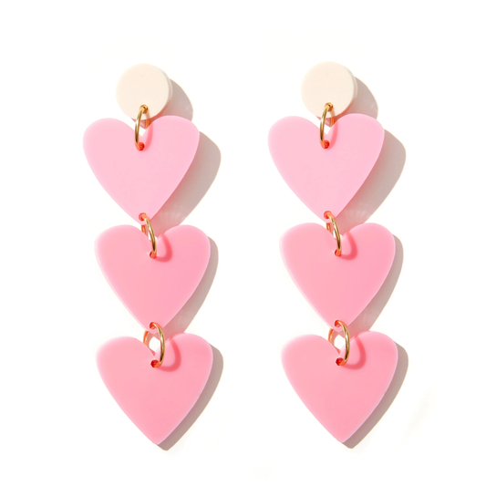 Loved Up Earrings Pink