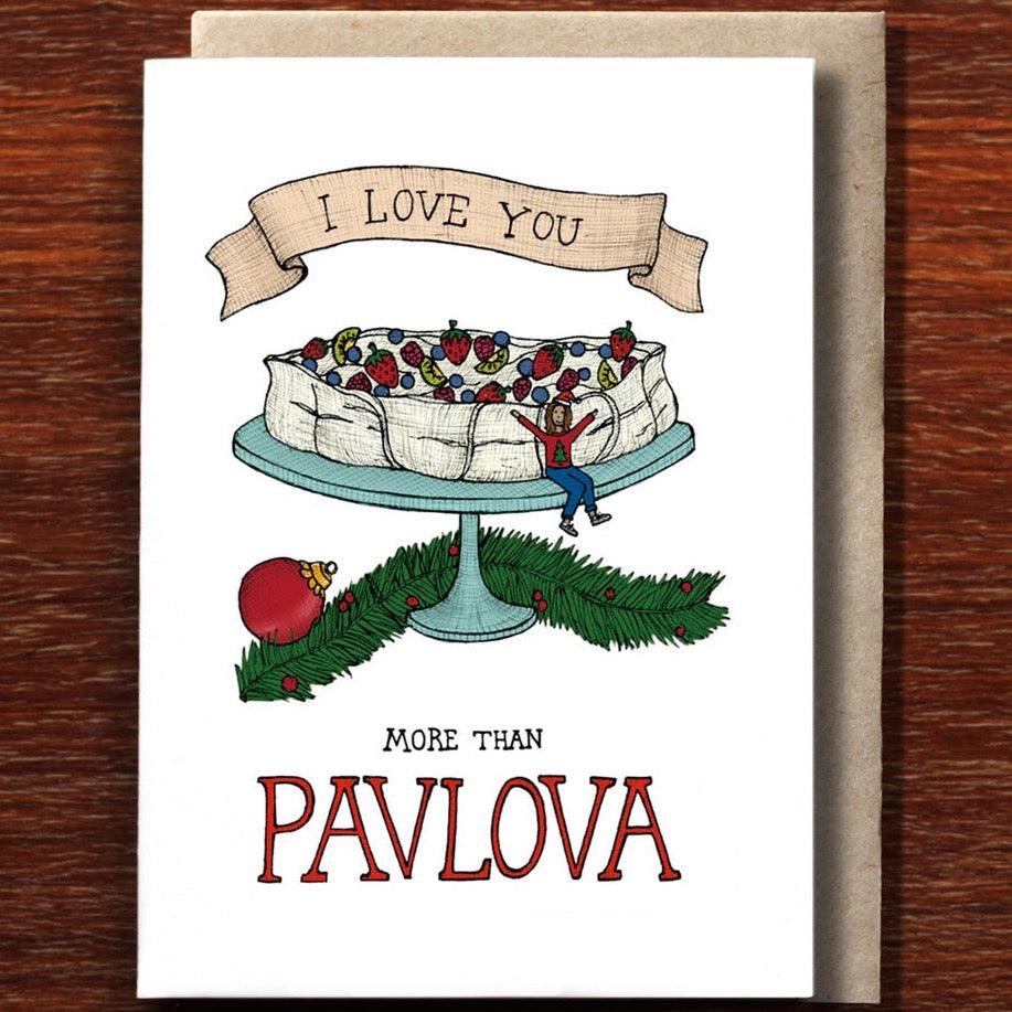 I Love Pavlova Greeting Card