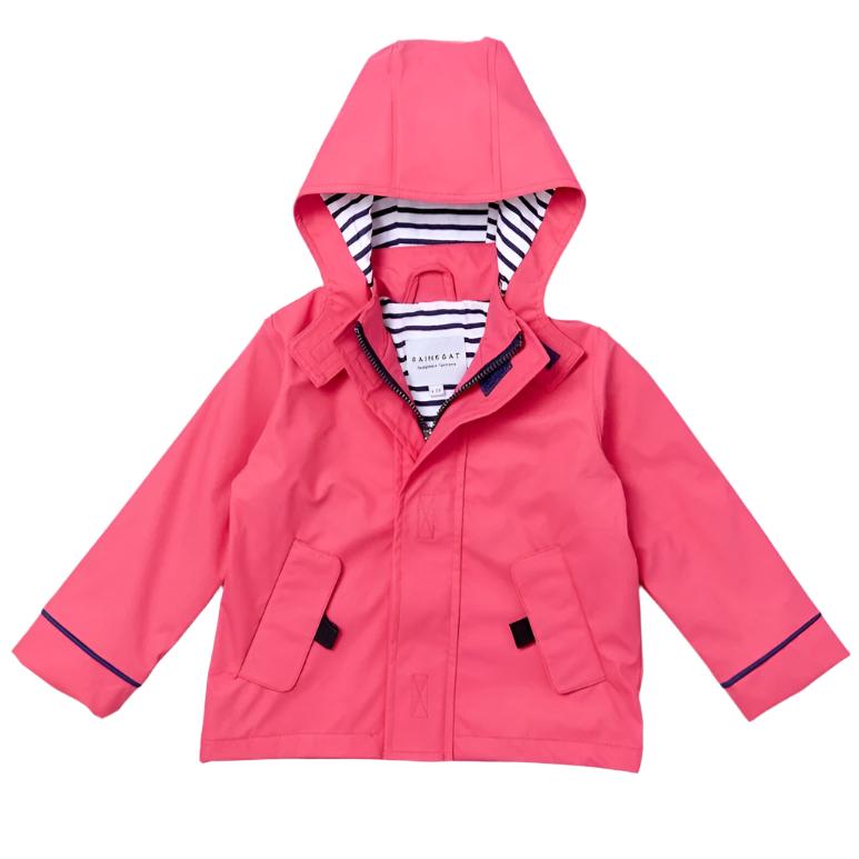 Stripy Sailor Waterproof Jacket Watermelon