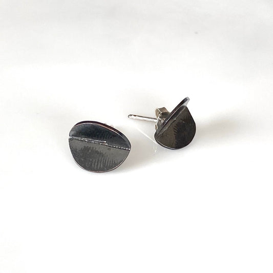 Button Oxidised Studs