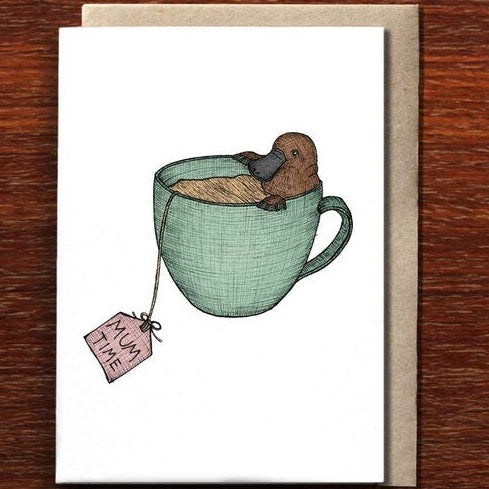 Platypus Mum Greeting Card