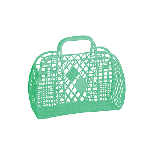 Green Small Retro Basket