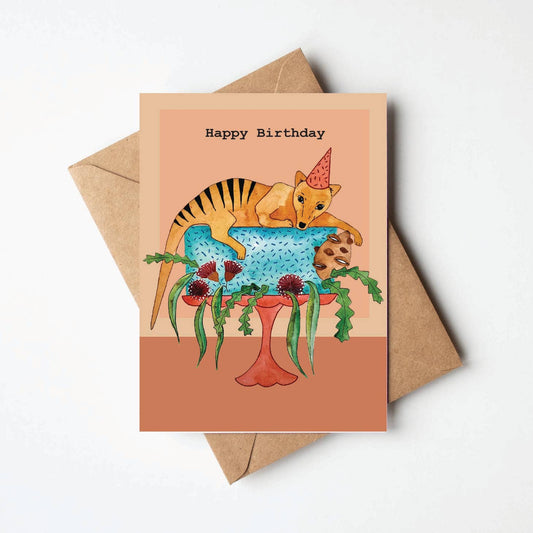 Happy Birthday Tiger Greeting Card