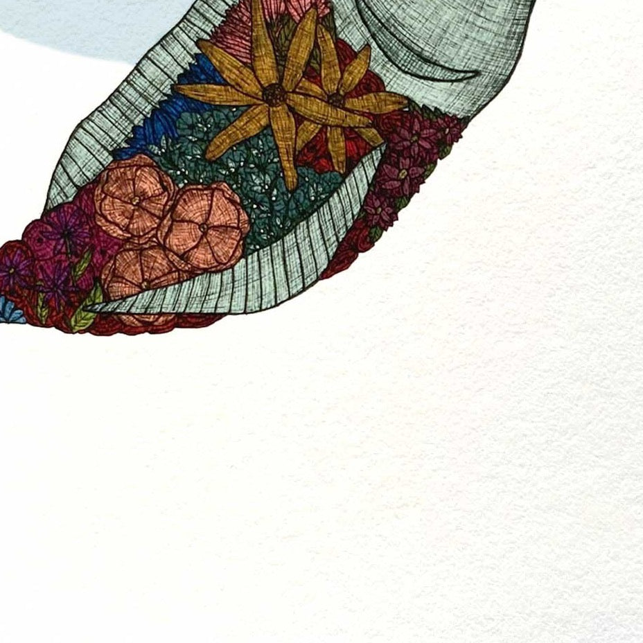 Fish Petals Art Print