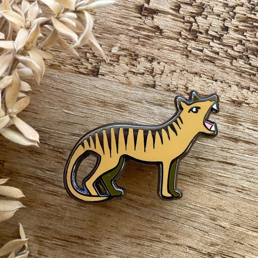 Enamel Pin Thylacine