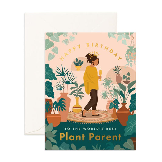 Birthday Plant Lady Greeting Card