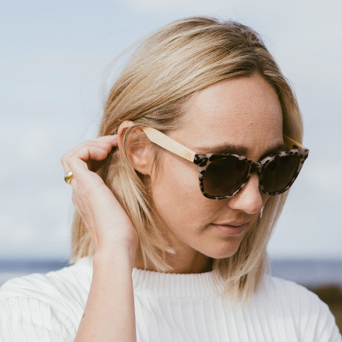 Lila Grace Ivory Tortoise Sunglasses