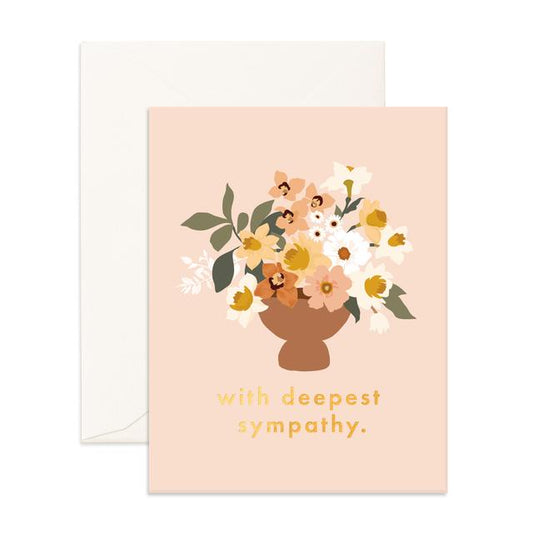 Deepest Sympathy Bouquet Greeting Card