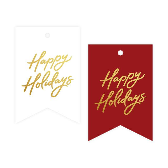 Happy Holidays Gift Tag - 8 Pack
