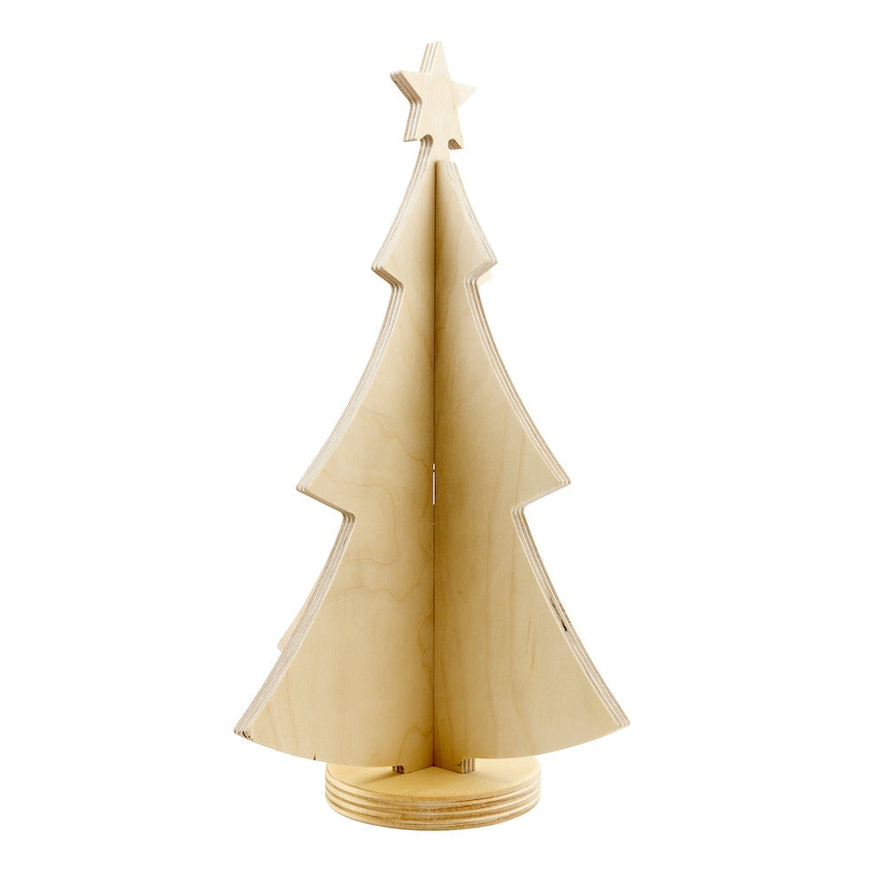 Birch Plywood Christmas Tree 50cm