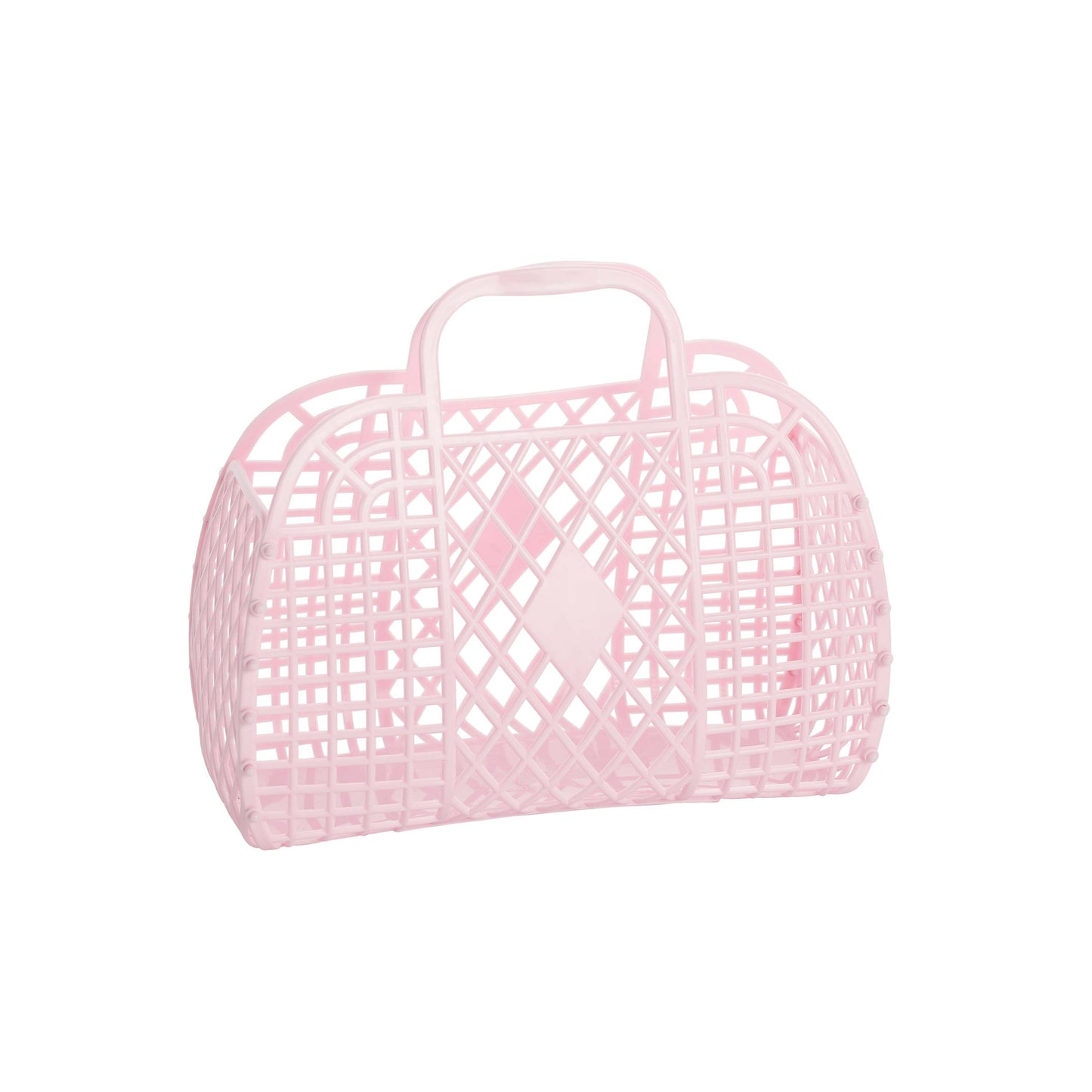 Small Retro Basket - Pink