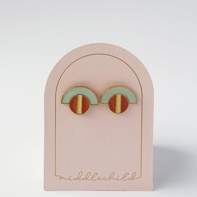 Tuxedo Studs Honeydew