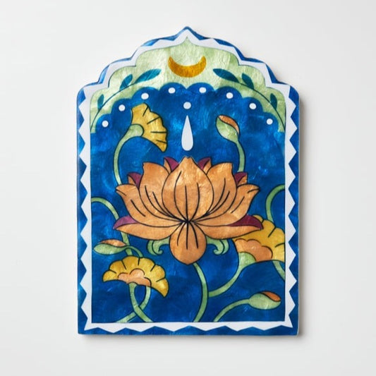 Fleur Lotus Navy Wall Art