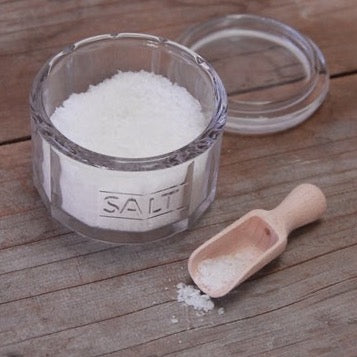 Salt Pot With Wooden Scoop